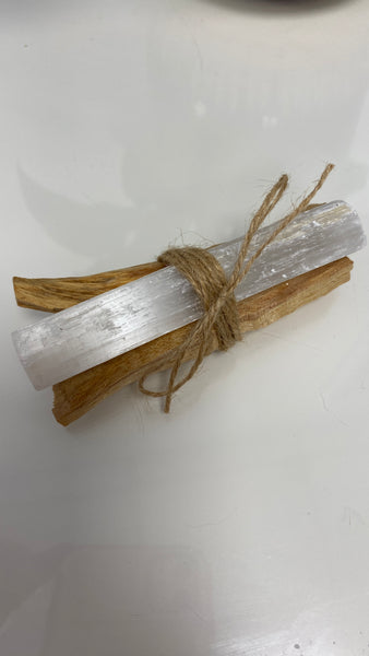 Palo Santo and Selenite Wand Bundle