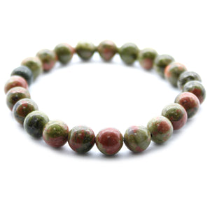 Green Jasper Bead Bracelet